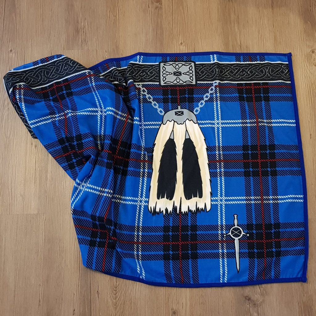 InstaKilt Kilt-Handtuch blau