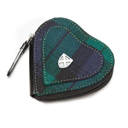 Herz-Geldbeutelt im Black Watch Tartan