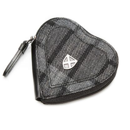 Herz-Geldbeutelt im Highland Granite Tartan
