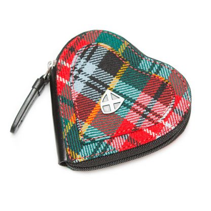 Herz-Geldbeutelt im Modern Caledonia Tartan