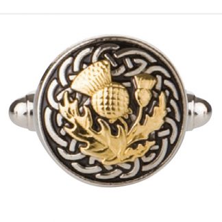 Manschettenknöpfe goldene Distel