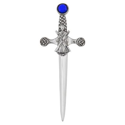 Kilt Pin St Andrews mit blauem Stein