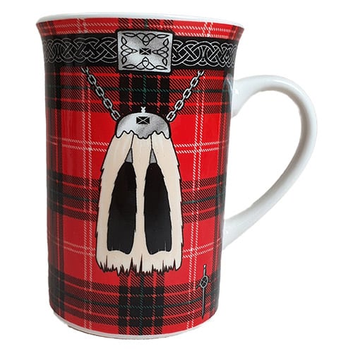 Tasse roter Kilt