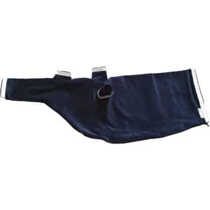 Dudelsack Cover Samt navy silber