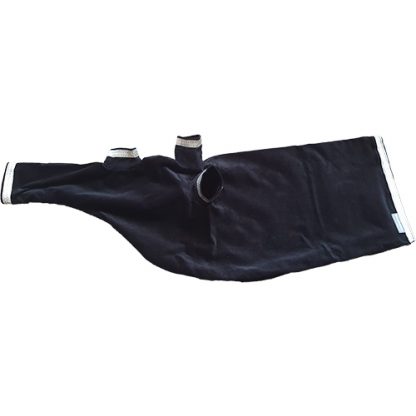 Dudelsack Cover Samt schwarz silber