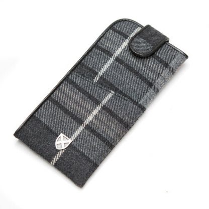 Brillenetui schottischer Tartan Highland Granite