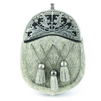 Dress Sporran hellgrau schottische Distel