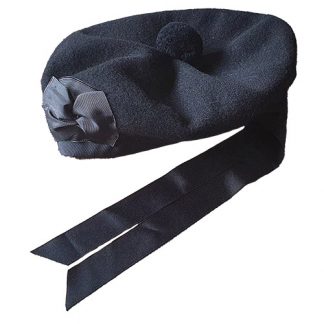 Balmoral Kopfbedeckung Highland Dress schwarz