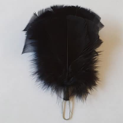 Hackle flach Schwarz