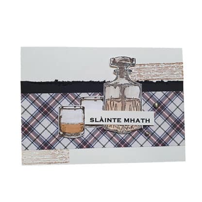 Grußkarte Whisky slàintemhath