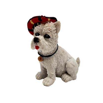 Figur schottischer West Highland Terrier Westie