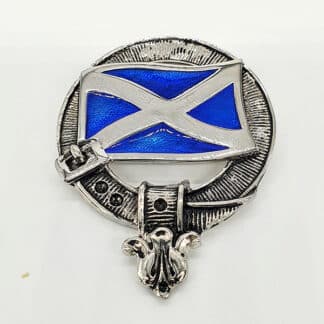 Cap Badge Glengarry schottische Flagge St. Andrews Cross