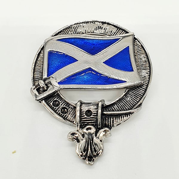 Cap Badge Glengarry schottische Flagge St. Andrews Cross