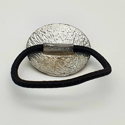 Haargummi keltisches Muster mit blauem Stein