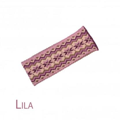 Stirnband für Damen aus Merinowolle lila