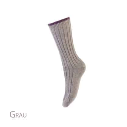 Cashmere Socken House of Cheviot Grau
