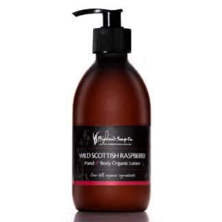 Bio Hand- und Körperlotion wilde schottische Himbeere – The Highland Soap Company