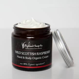 Bio Hand- und Körpercreme wilde schottische Himbeere – The Highland Soap Company
