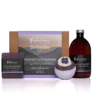 Geschenkset Badbox Wilde Brennnessel & Heidekraut – The Highland Soap Company