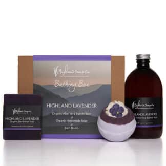 Geschenkset Badbox schottischer Lavendel – The Highland Soap Company