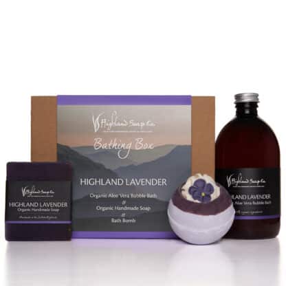 Geschenkset Badbox schottischer Lavendel – The Highland Soap Company