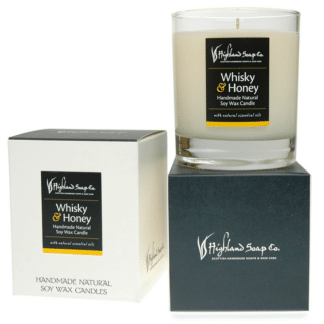 Sojawachskerzen Whisky & Honig – The Highland Soap Company
