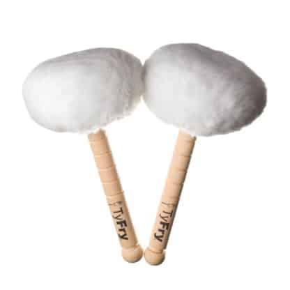 TryFry Bass Drum Trommelschlägel weiß