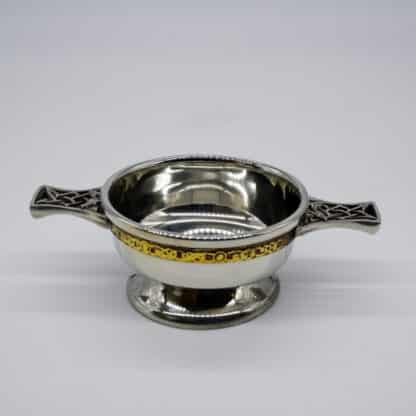 Quaich "Goldener Zierring" klein English Pewter Company