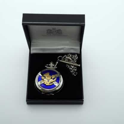 Taschenuhr "Schottische Flagge & Goldene Distel" A.E. Williams
