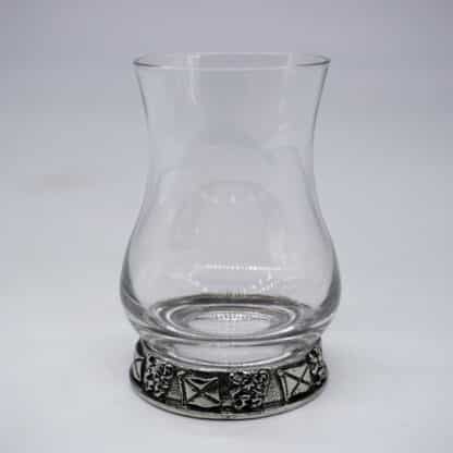 Whisky Tasting Glas Pewter schottische Flaggen