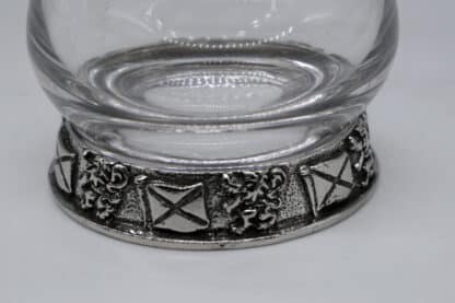 Whisky Tasting Glas Pewter schottische Flaggen