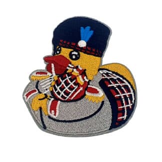 Badeente Dudelsack Aufnäher Bügel Patch