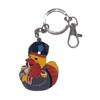 Schlüsselanhänger Badeente Dudelsack