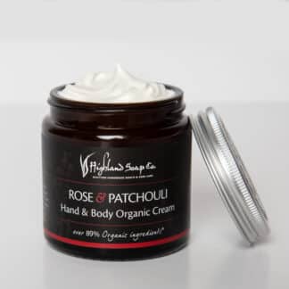 Rose and Patchouli Body Cream Körper Creme Highlanmd Soap Company