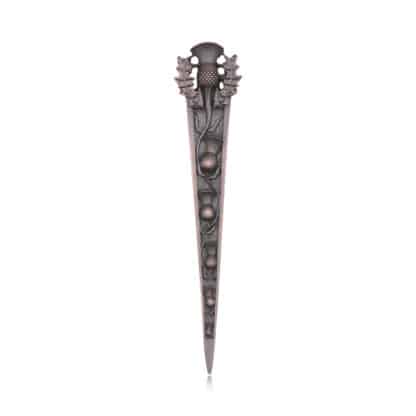 Braemar Kilt Pin schottische Distel Chocolate-Bronze