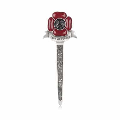 Braemar Kilt Pin Lest we forget matt