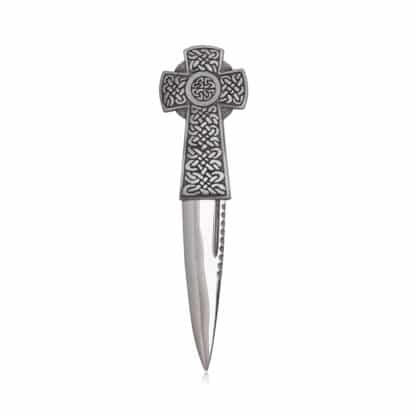 Braemar Sgian Dubh keltisches Kreuz matt