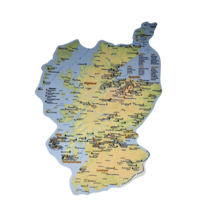Untersetzer Whisky Brennereien Schottland