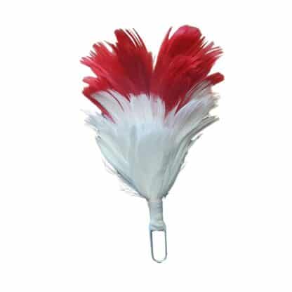 Hackle rot-weiß
