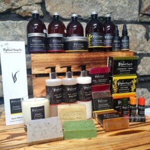 Sortiment der Highland Soap Company