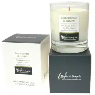 Lemongrass and Ginger Sojawachskerze Highland Soap Company