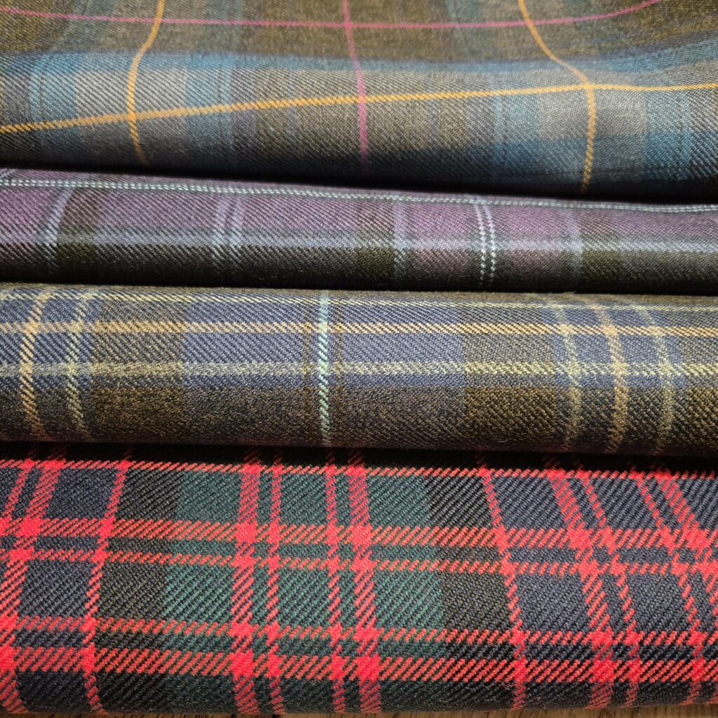 Tartan Stoffe aus Schottland